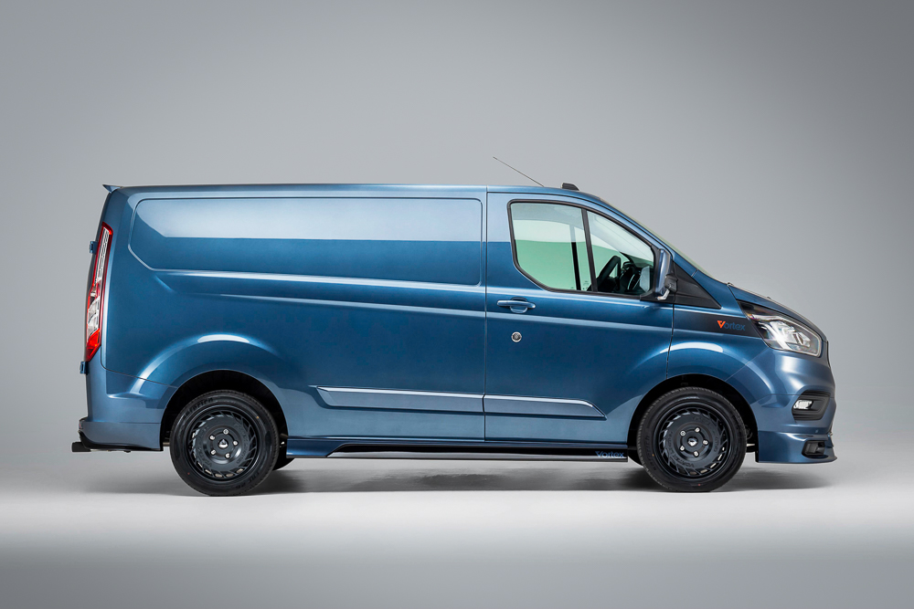 Ford Transit Custom Carlex Design Final Edition in KLM Blue - Vortex Vans
